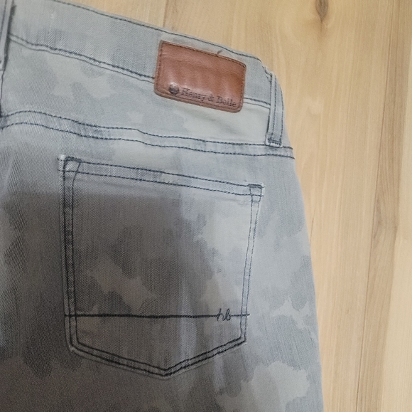 HENRY & BELLE Super Skinny Distressed Combat Print Jean - Picture 6 of 13